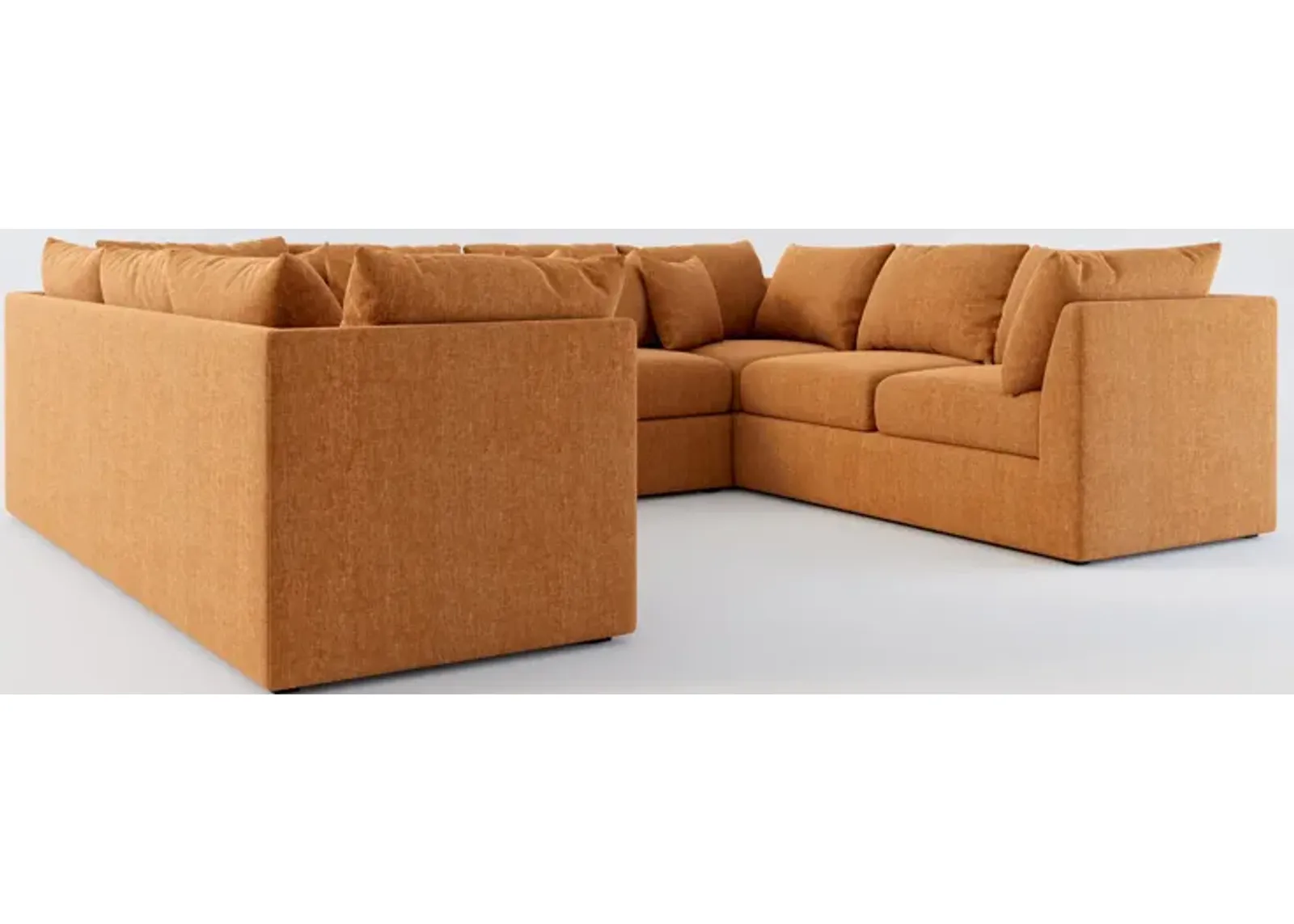 Nest Foam Comfort 3-Piece Pit Sectional - Contessa Ginger