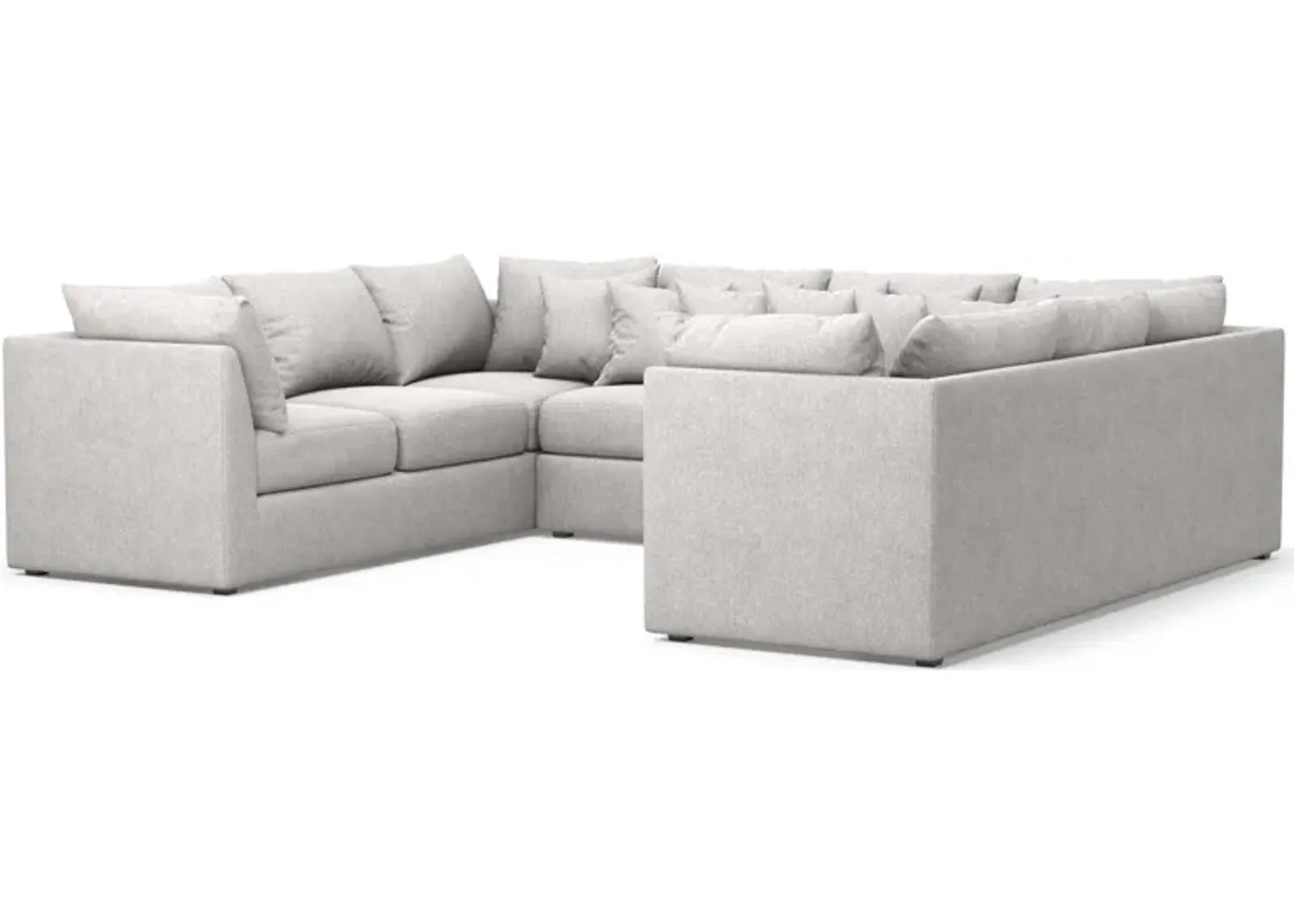 Nest Foam Comfort 3-Piece Pit Sectional - Burmese Granite