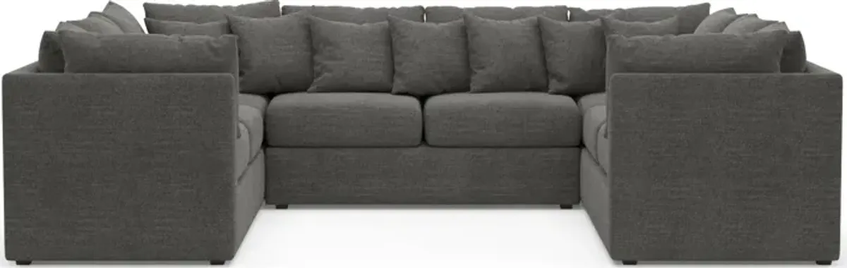 Nest Foam Comfort 3-Piece Pit Sectional - Curious Charcoal