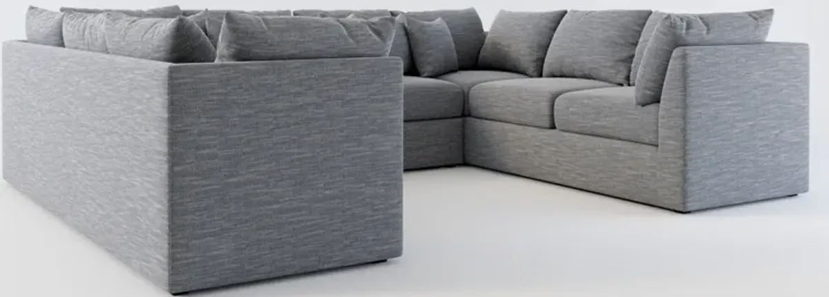 Nest Foam Comfort 3-Piece Pit Sectional - Dudley Indigo