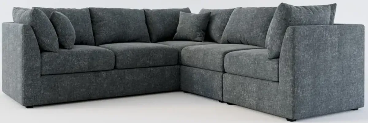 Nest Foam Comfort 3-Piece Small Sectional - Contessa Shadow