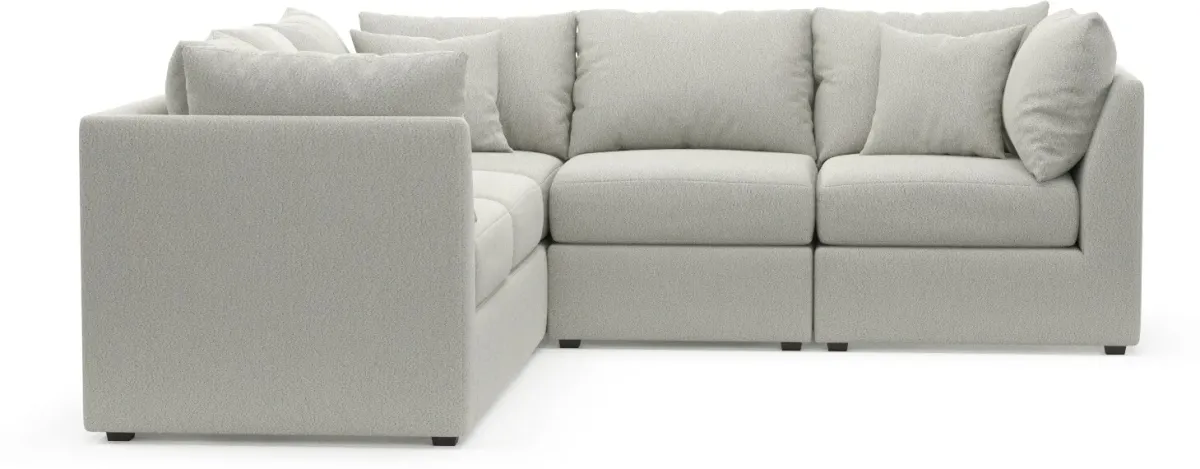 Nest Foam Comfort 3-Piece Small Sectional - Oslo Snow