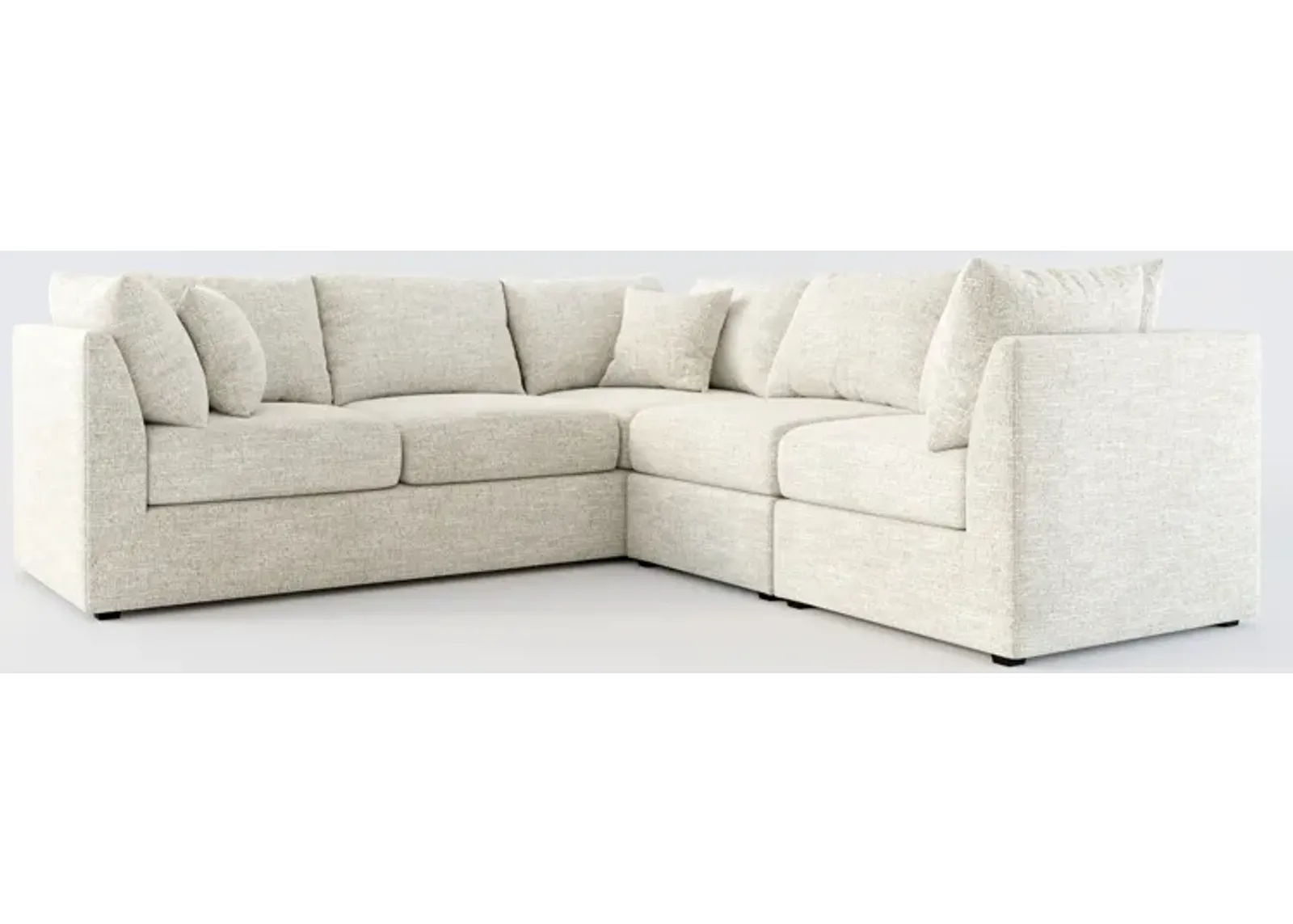 Nest Foam Comfort 3-Piece Small Sectional - M Ivory