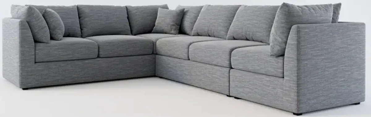 Nest Foam Comfort 3-Piece Large Sectional - Dudley Indigo