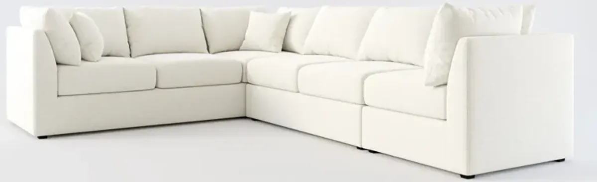 Nest Foam Comfort 3-Piece Large Sectional - Living Large White