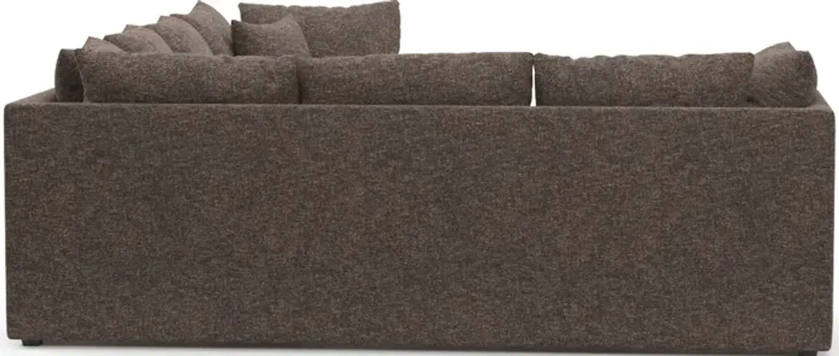 Nest Foam Comfort 3-Piece Large Sectional - M Walnut