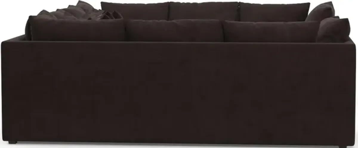 Nest Foam Comfort 9-Piece Pit Sectional - Merrimac Dark Brown