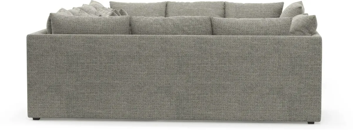 Nest 9-Piece Pit Foam Comfort Sectional - Pandora Pepper