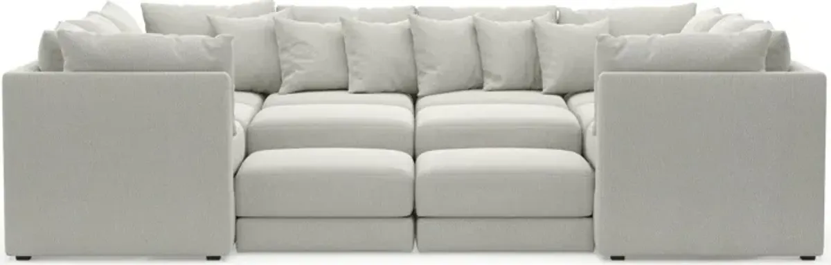 Nest Foam Comfort 9-Piece Sectional - Oslo Snow