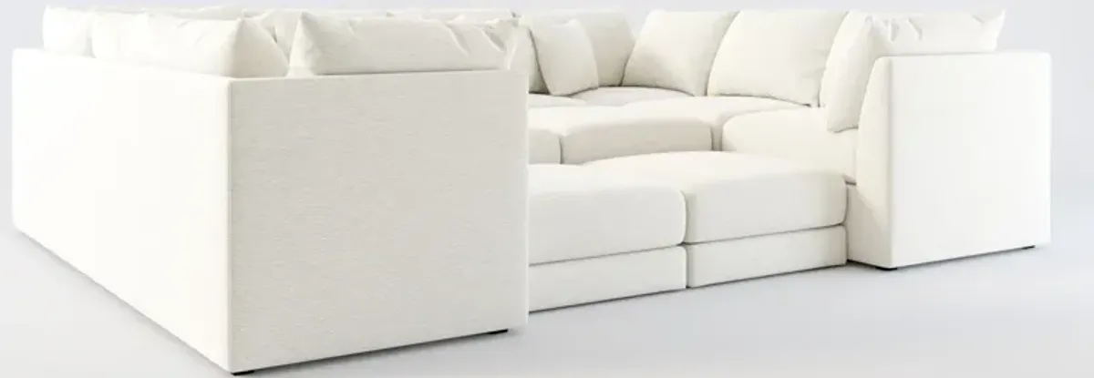 Nest Foam Comfort 9-Piece Sectional - Living Large White