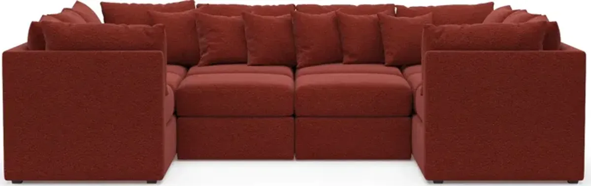 Nest Foam Comfort 5-Piece Pit Sectional - Bloke Brick