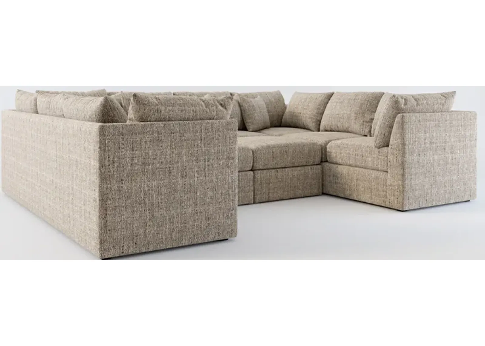 Nest Foam Comfort 5-Piece Pit Sectional - Mason Flint