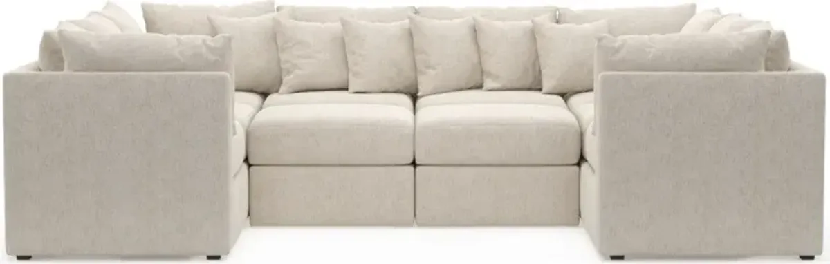 Nest Foam Comfort 5-Piece Pit Sectional - M Ivory