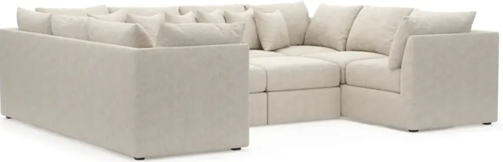 Nest Foam Comfort 5-Piece Pit Sectional - M Ivory