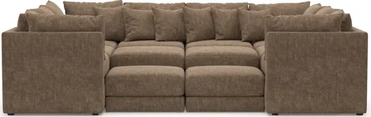 Nest Foam Comfort Eco Performance 7-Piece Pit Sectional - Argo Java