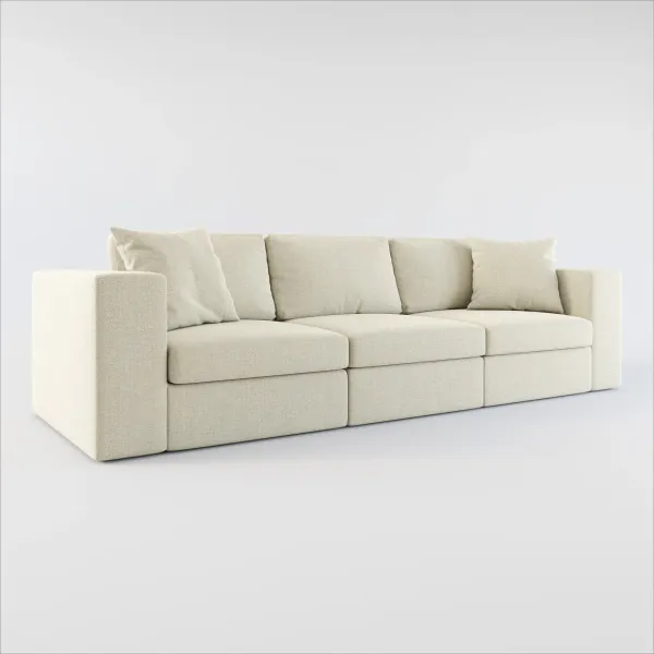 Collin Hybrid Comfort Eco Performance Fabric 3-Piece Sofa - Broderick Charcoal