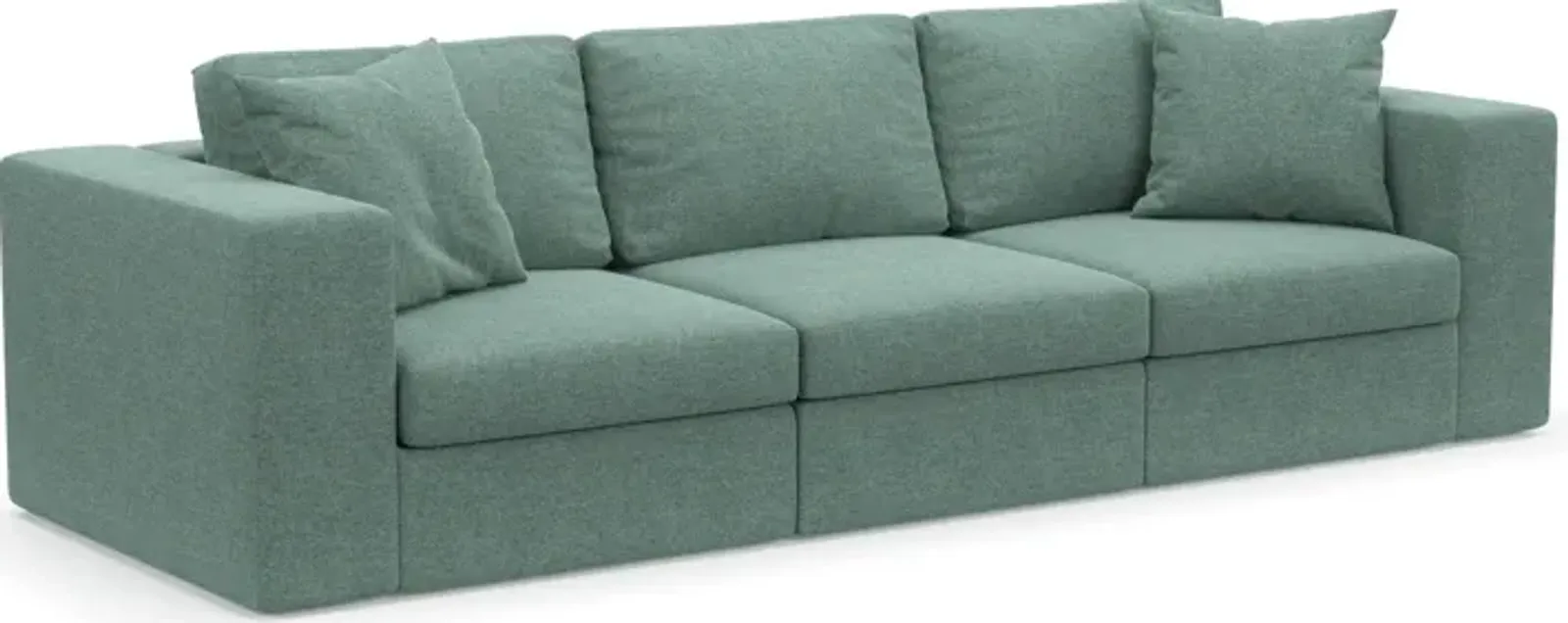 Collin Hybrid Comfort Eco Performance Fabric 3-Piece Sofa - Bridger Jade