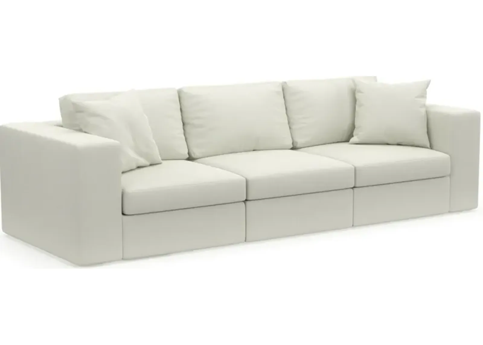 Collin Hybrid Comfort Eco Performance Fabric 3-Piece Sofa - Liv Arctic