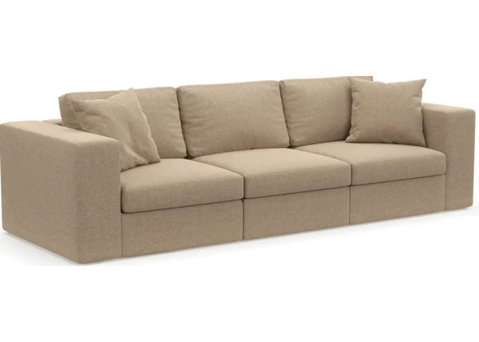 Collin Hybrid Comfort Eco Performance Fabric 3-Piece Sofa - Liv Wicker