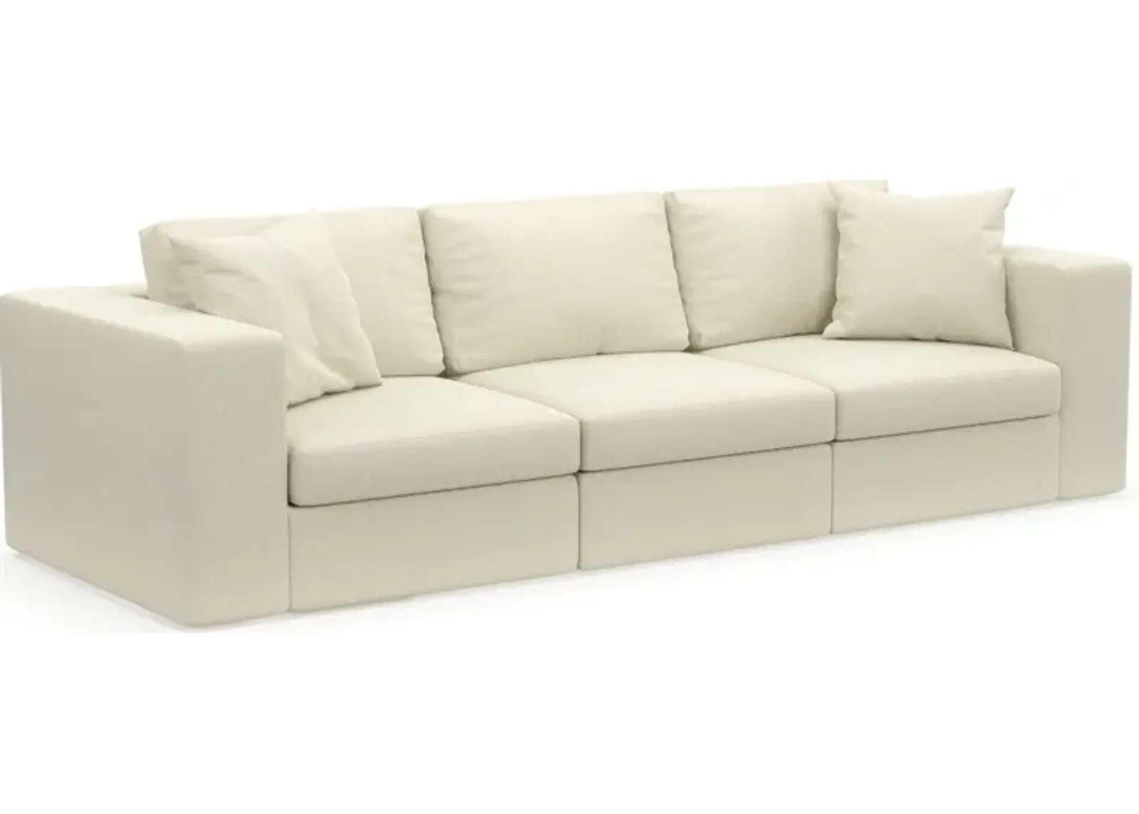 Collin Hybrid Comfort Eco Performance Fabric 3-Piece Sofa - Fincher Ivory