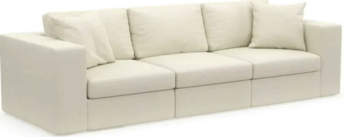 Collin Hybrid Comfort Eco Performance Fabric 3-Piece Sofa - Fincher Ivory