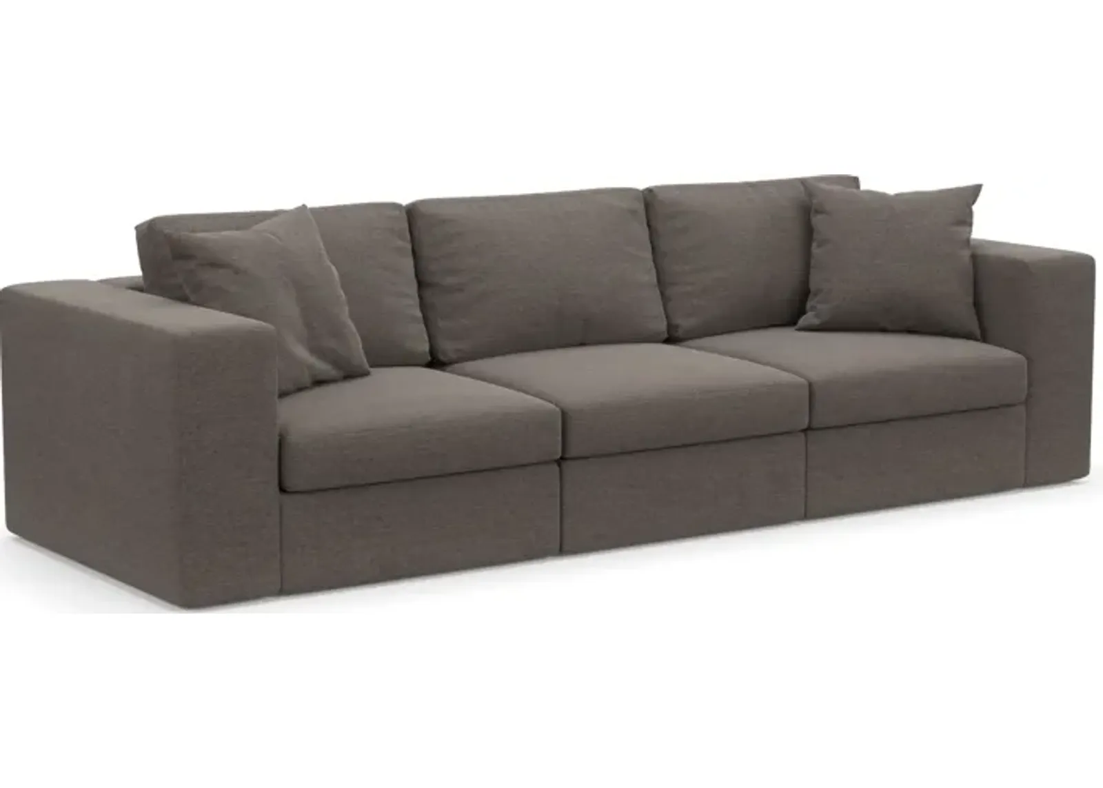 Collin Hybrid Comfort Eco Performance Fabric 3-Piece Sofa - Presidio Steel