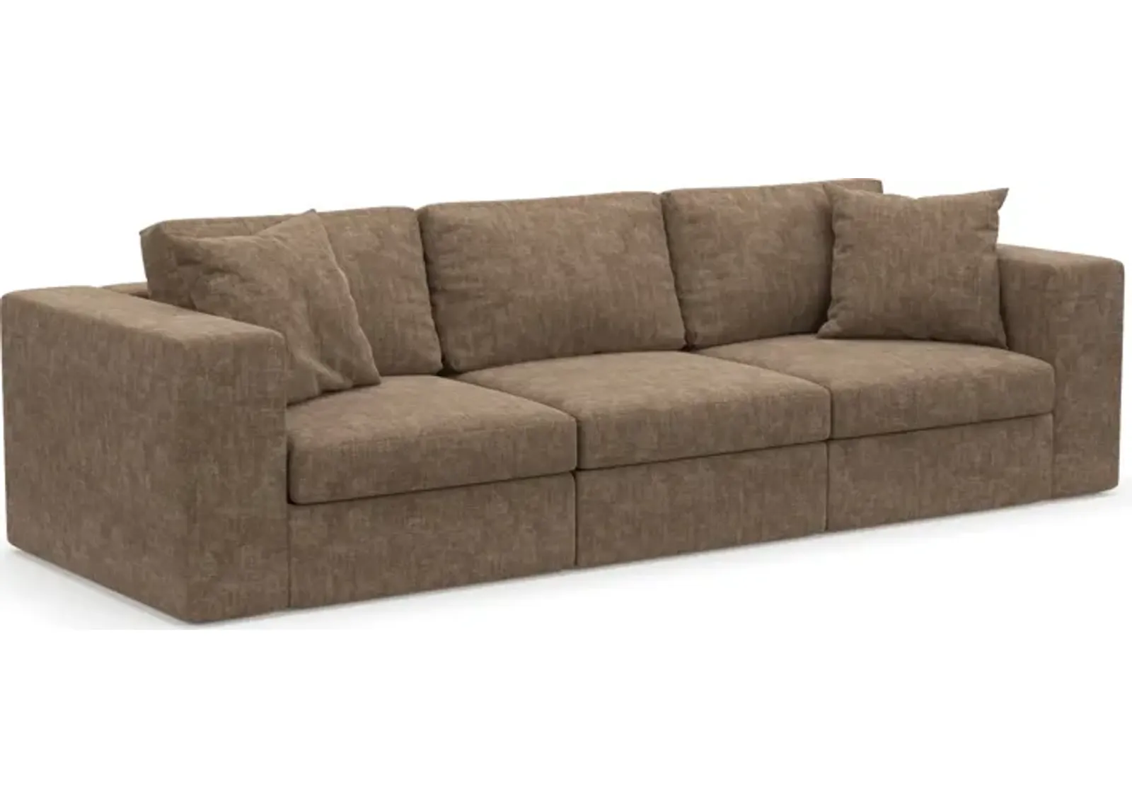 Collin Hybrid Comfort Eco Performance Fabric 3-Piece Sofa - Argo Java