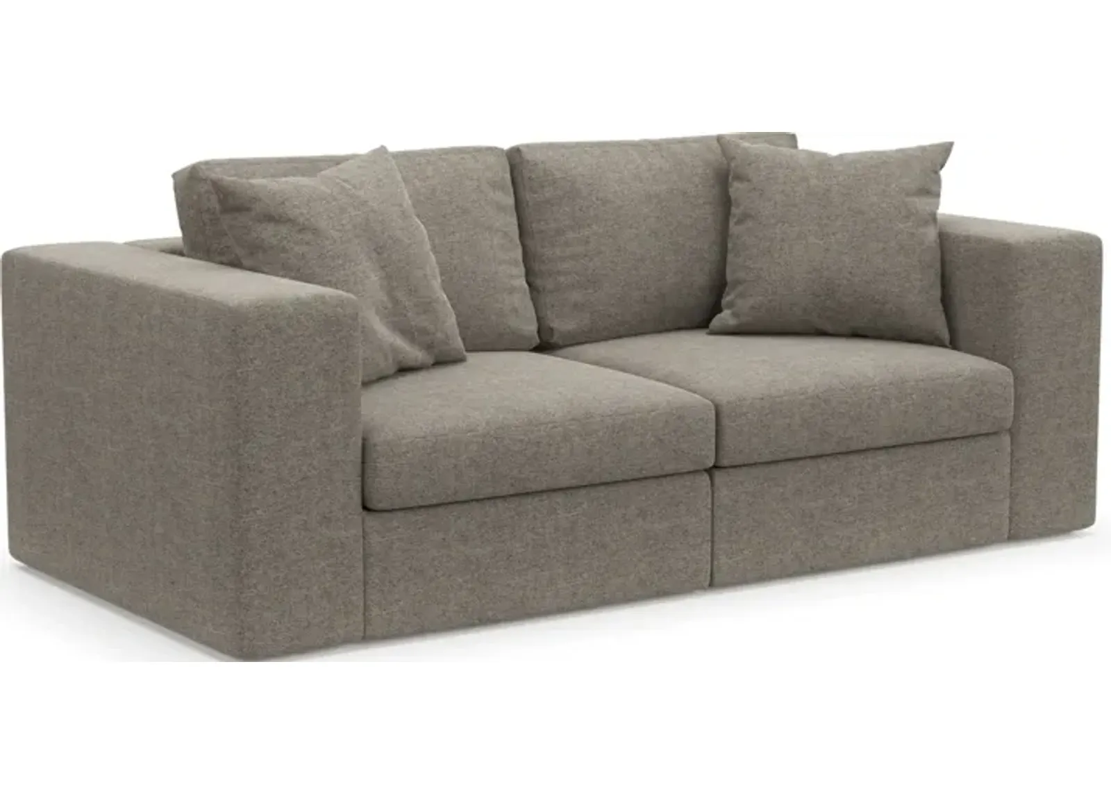 Collin Hybrid Comfort Eco Performance Fabric 2-Piece Sofa - Bridger Metal