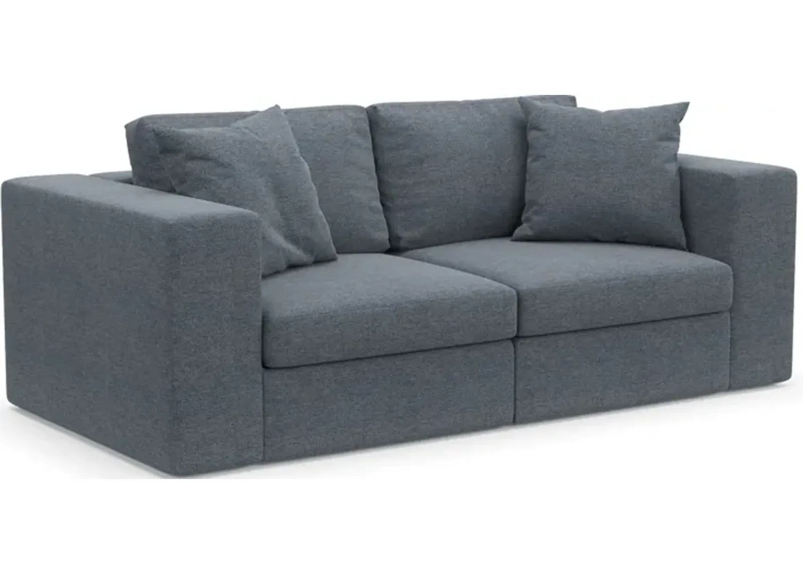 Collin Hybrid Comfort Eco Performance Fabric 2-Piece Sofa - Bridger Navy