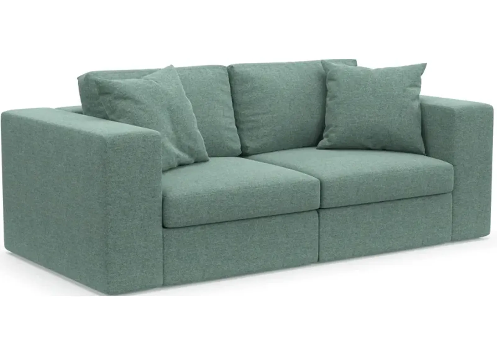 Collin Hybrid Comfort Eco Performance Fabric 2-Piece Sofa - Bridger Jade