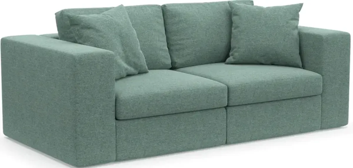 Collin Hybrid Comfort Eco Performance Fabric 2-Piece Sofa - Bridger Jade