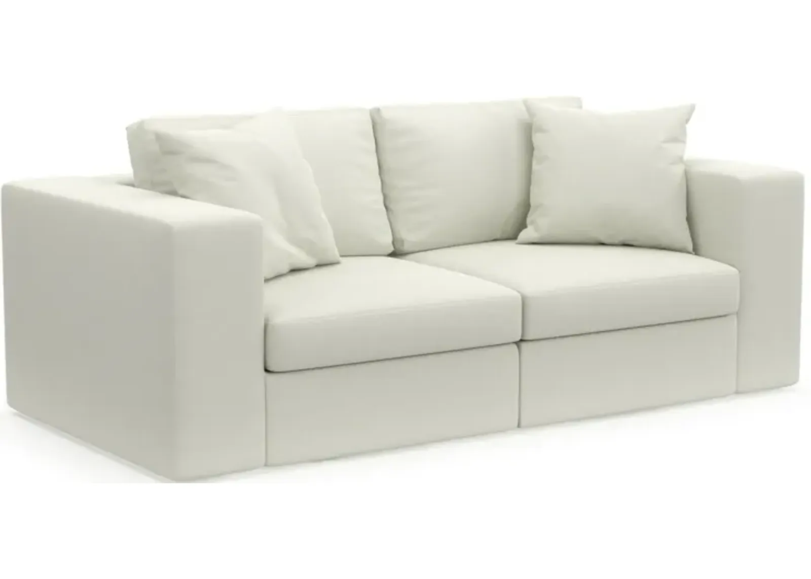 Collin Hybrid Comfort Eco Performance Fabric 2-Piece Sofa - Liv Arctic