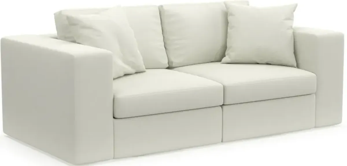 Collin Hybrid Comfort Eco Performance Fabric 2-Piece Sofa - Liv Arctic