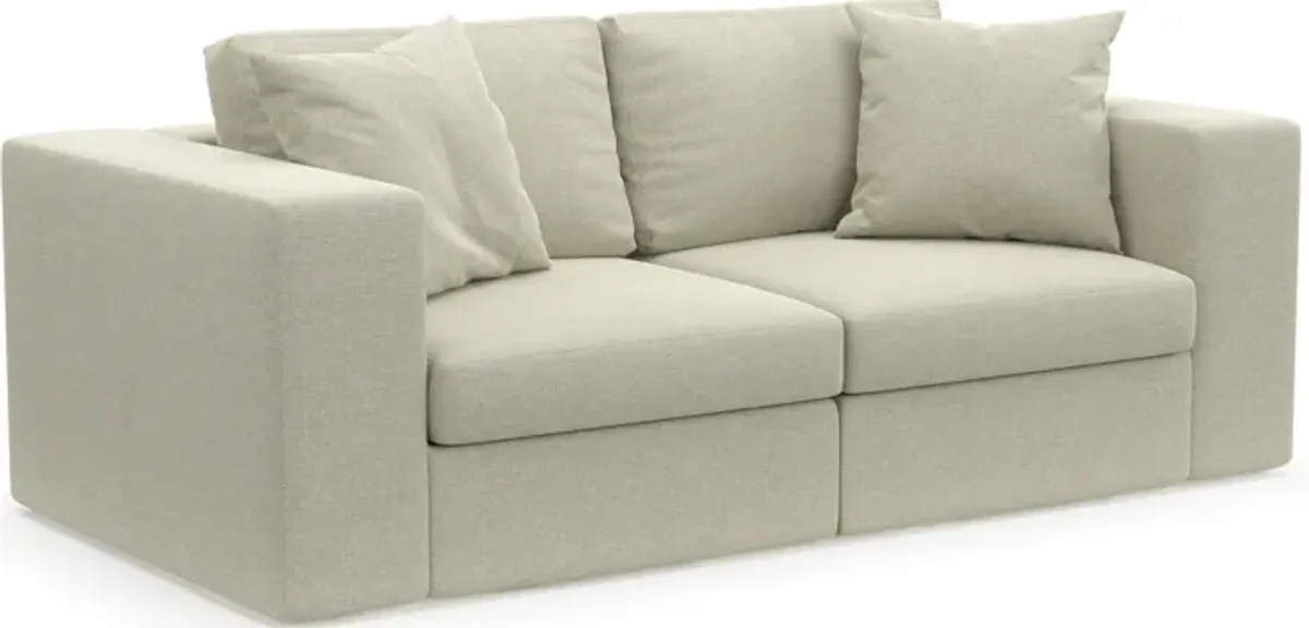 Collin Hybrid Comfort Eco Performance Fabric 2-Piece Sofa - Liv Dove