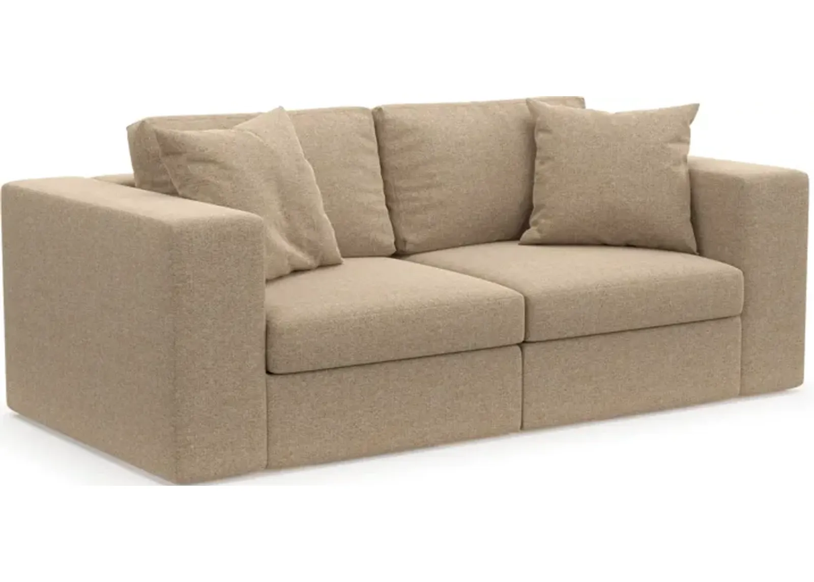 Collin Hybrid Comfort Eco Performance Fabric 2-Piece Sofa - Liv Wicker