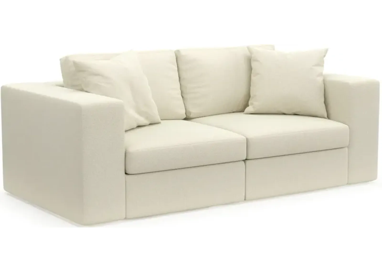 Collin Hybrid Comfort Eco Performance Fabric 2-Piece Sofa - Fincher Ivory