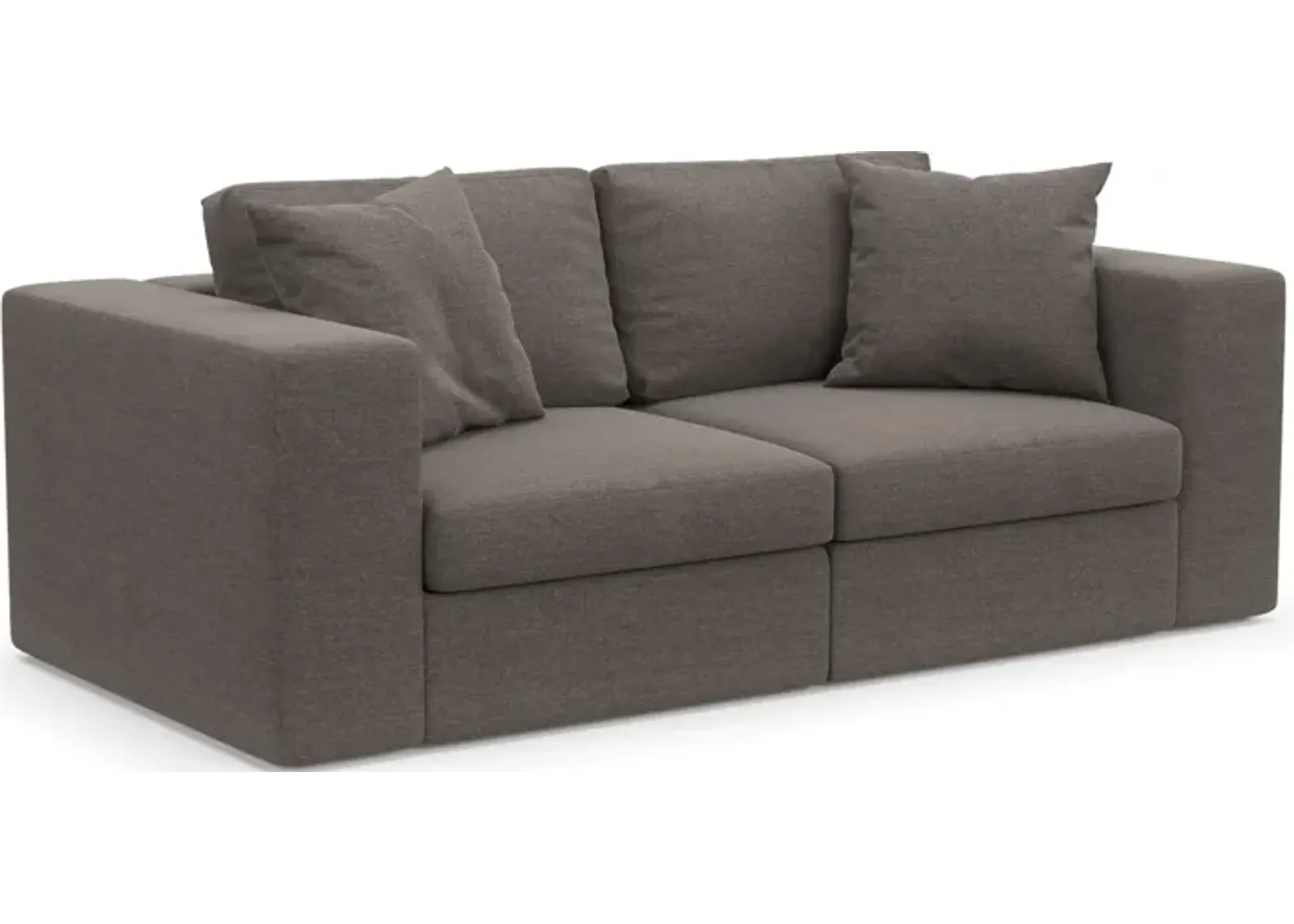 Collin Hybrid Comfort Eco Performance Fabric 2-Piece Sofa - Presidio Steel