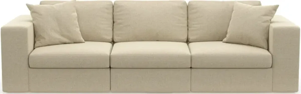 Collin Foam Comfort Eco Performance Fabric 3-Piece Sofa - Broderick Sand