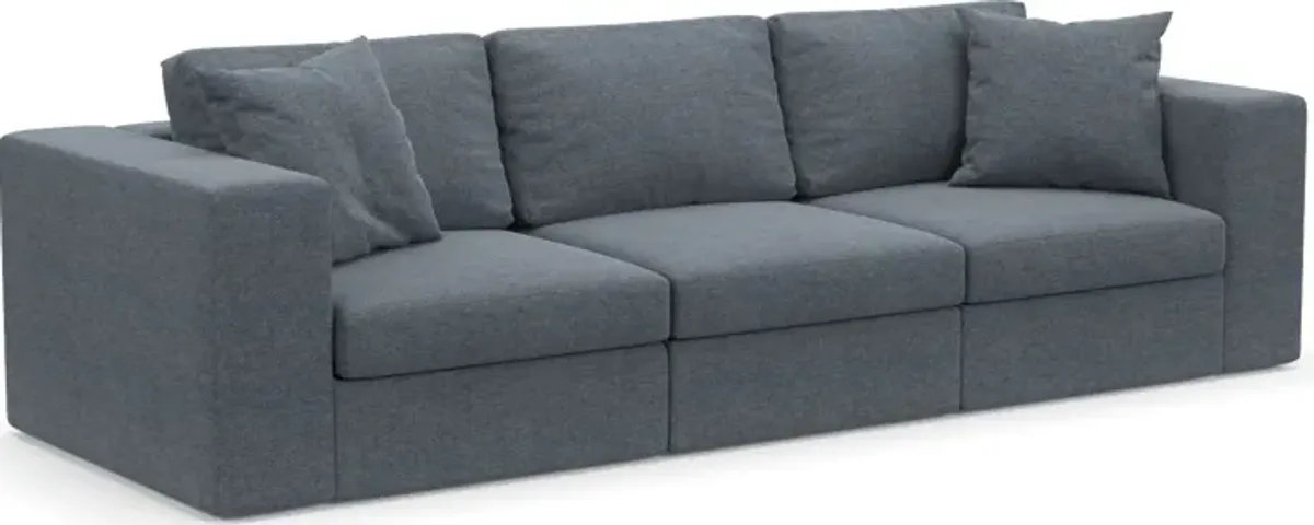 Collin Foam Comfort Eco Performance Fabric 3-Piece Sofa - Bridger Navy