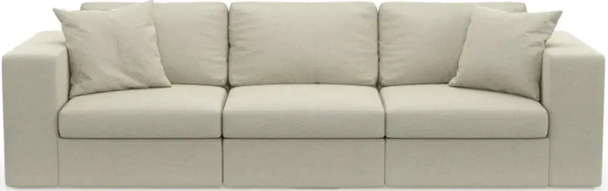 Collin Foam Comfort Eco Performance Fabric 3-Piece Sofa - Liv Dove