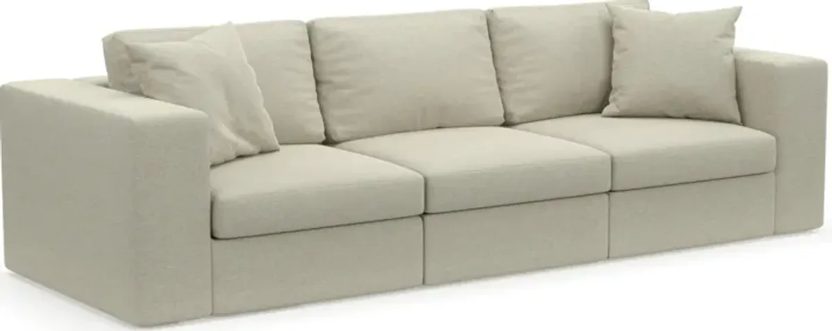 Collin Foam Comfort Eco Performance Fabric 3-Piece Sofa - Liv Dove