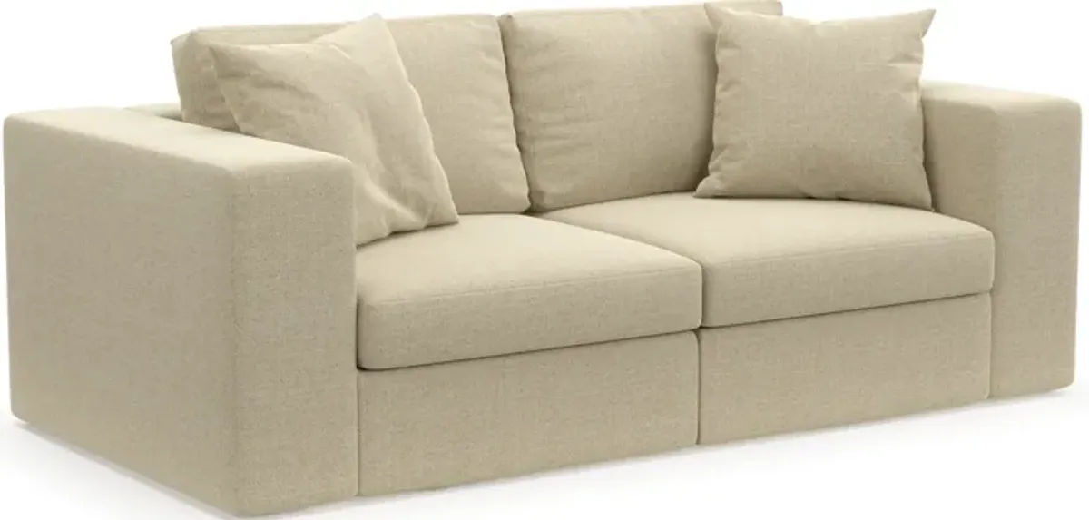 Collin Foam Comfort Eco Performance Fabric 2-Piece Sofa - Broderick Sand