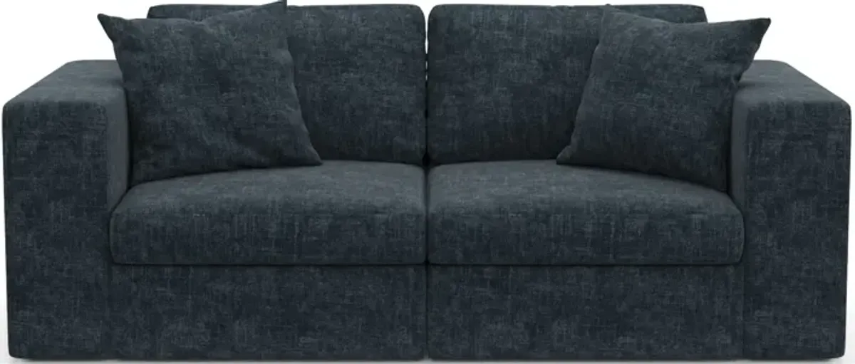 Collin Foam Comfort Eco Performance Fabric 2-Piece Sofa - Argo Navy