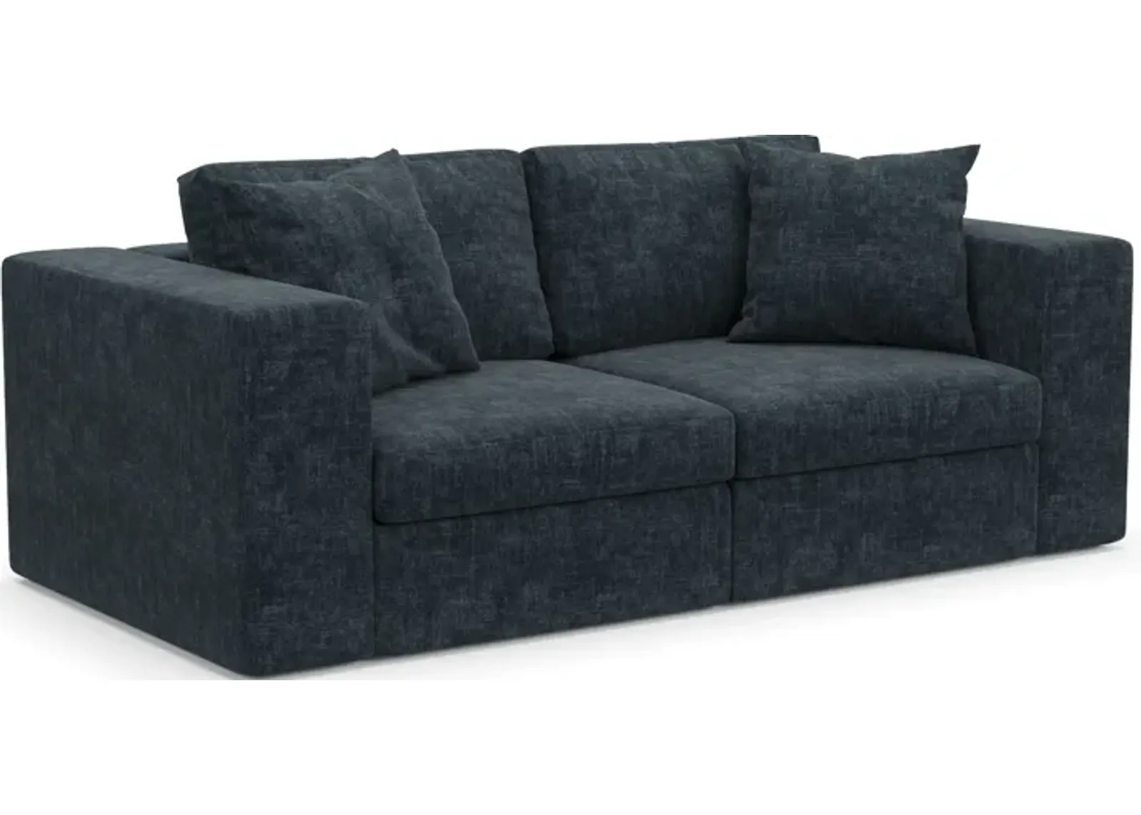 Collin Foam Comfort Eco Performance Fabric 2-Piece Sofa - Argo Navy