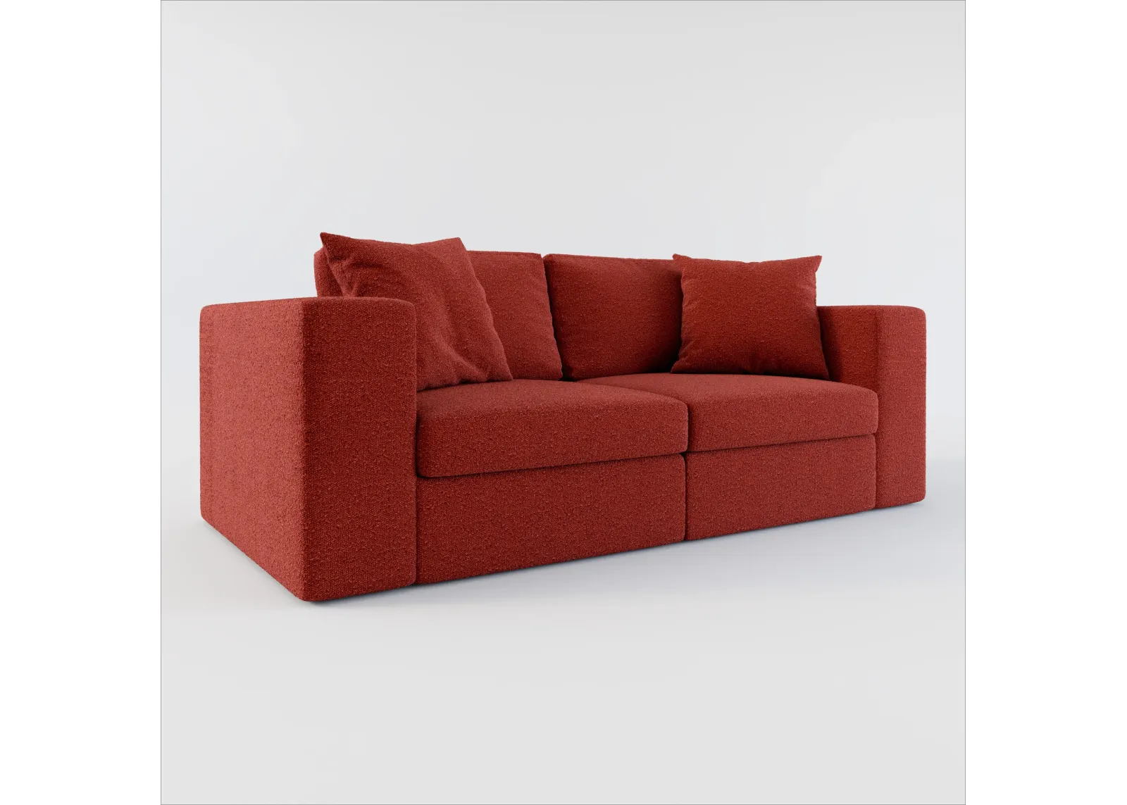 Collin Hybrid Comfort 2-Piece Sofa - Bloke Brick