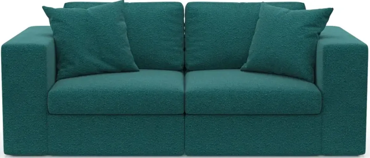 Collin Hybrid Comfort 2-Piece Sofa - Bloke Peacock