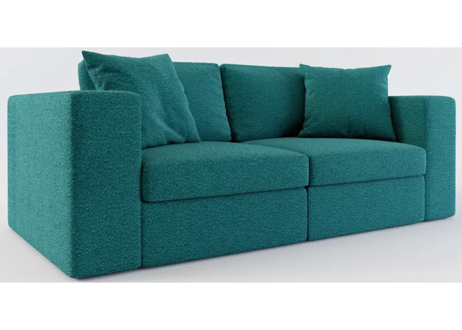 Collin Hybrid Comfort 2-Piece Sofa - Bloke Peacock