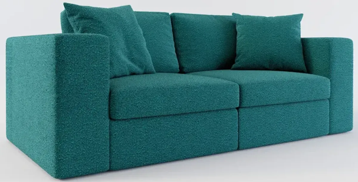 Collin Hybrid Comfort 2-Piece Sofa - Bloke Peacock