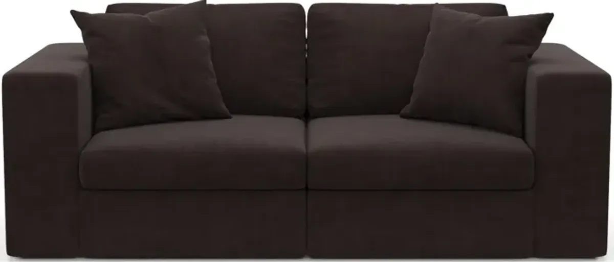 Collin Hybrid Comfort 2-Piece Sofa - Merrimac Dark Brown