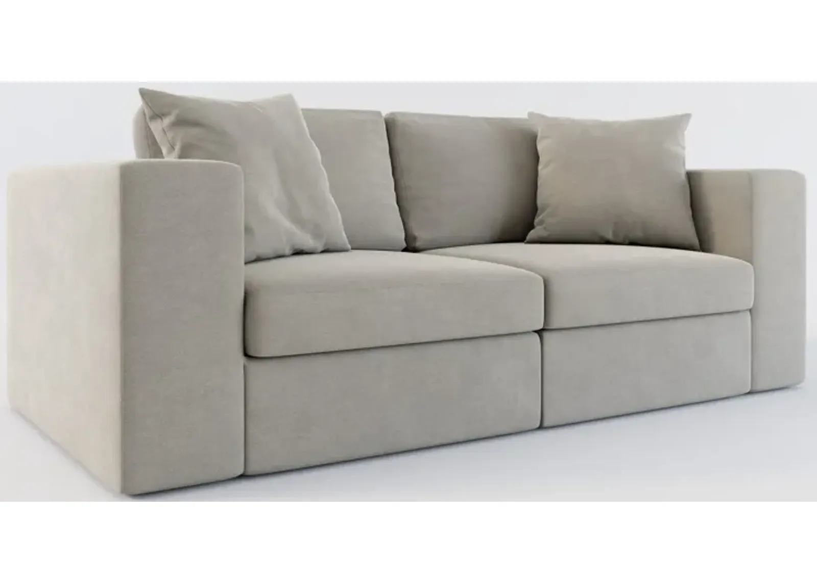 Collin Hybrid Comfort 2-Piece Sofa - Abington Fog